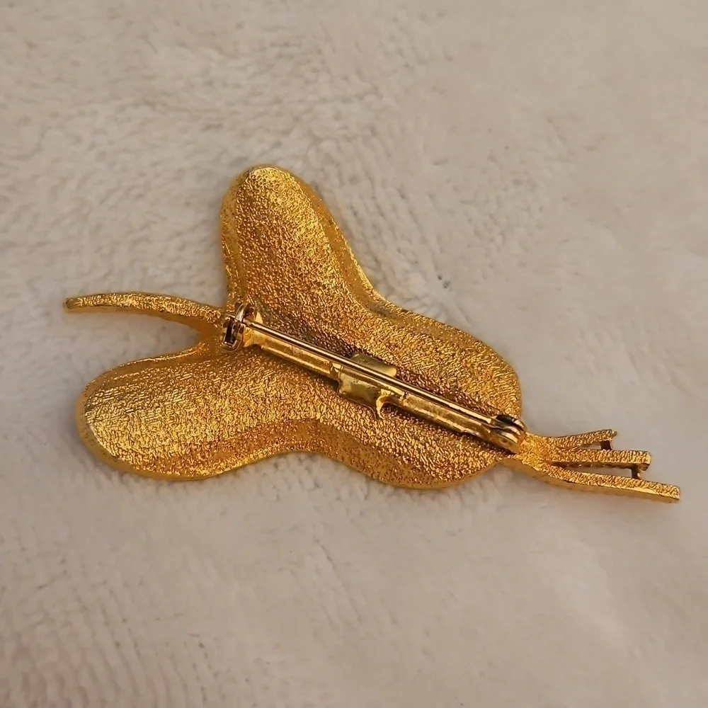 Vintage 1950s Freeform Lily Brooch